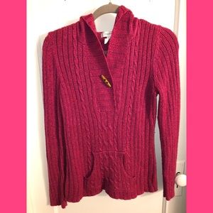 EUC! Hot pink hoodie sweater